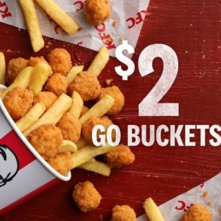 DEAL: KFC - $2 Go Buckets on 12 February 2020 with KFC App in VIC/WA 3