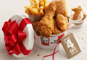 DEAL: KFC App - $4 off $5 Spend (targeted users) 23