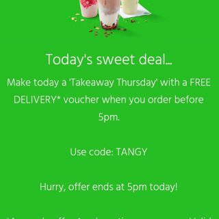 DEAL: Menulog TANGY Code - Free Delivery before 5pm (27 February 2020) 2