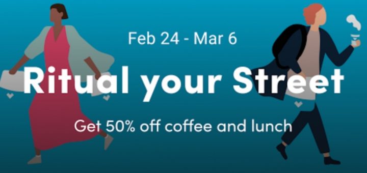 DEAL: Ritual App - 50% off Coffee & Lunch at Participating Restaurants (24 February to 6 March 2020) 1