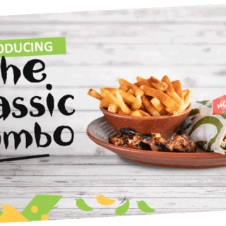 DEAL: Nando's - $12 Classic Burger, Wrap or Pita, 3 Ribs & Regular Side 3
