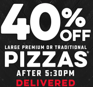 DEAL: Domino's - 40% off Large Traditional & Premium Pizzas Delivered after 5:30pm (31 March 2020) 3