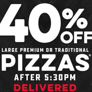 DEAL: Domino's - 40% off Large Traditional & Premium Pizzas Delivered after 5:30pm (31 March 2020) 8