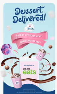 DEAL: Baskin Robbins - $5 off $20 Spend via Uber Eats 8