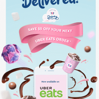 DEAL: Baskin Robbins - $5 off $20 Spend via Uber Eats 9