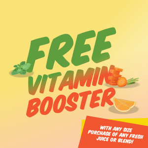 DEAL: Boost Juice - Free Vitamin Booster with Fresh Juice or Blend 8