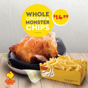 DEAL: Chicken Treat - $14.99 Whole Chicken & Monster Chips 10