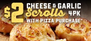 DEAL: Domino's Offers App - $2 Cheese & Garlic Scrolls with Pizza Purchase at Selected Stores (16 October 2020) 3