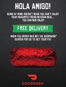 DEAL: DoorDash - Free Delivery for Mad Mex 11