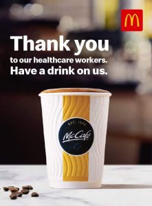 NEWS: McDonald's - Free Cheeseburger, Small Hot McCafe Drink or Medium Soft Drink for Healthcare Workers (VIC Only) 26