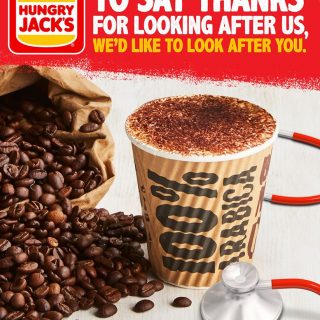 NEWS: Hungry Jack's - Free Medium Coffee, Soft Drink or Water for Healthcare Workers 1