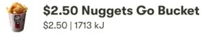 DEAL: KFC - $2.50 Nuggets Go Bucket with App 42 DEAL: KFC - $2.50 Nuggets Go Bucket with App 2