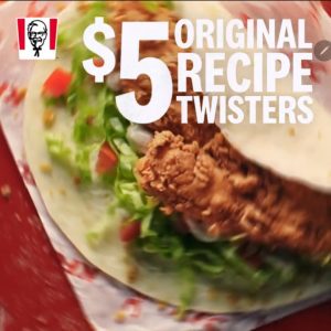 DEAL: KFC - $5 Original Recipe Twister with KFC App (until 9 March 2020) 29