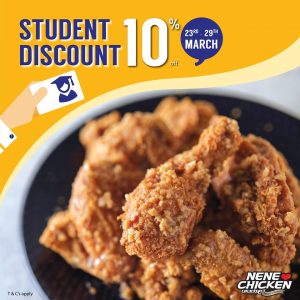 DEAL: Nene Chicken - 10% off Student Discount (23-29 March 2020) 6