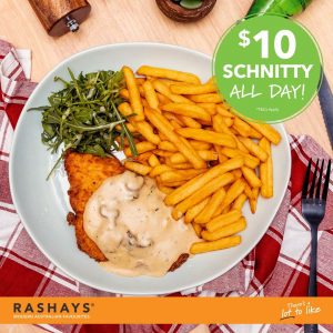 DEAL: Rashays $10 Chicken Schnitzel with Chips 3
