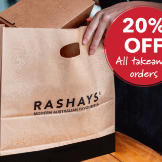 DEAL: Rashays - 20% off All Takeaway Orders 3
