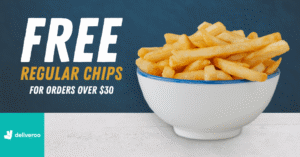 DEAL: Ribs & Burgers - Free Regular Chips with $30 Spend via Deliveroo 3