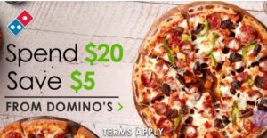 DEAL: Uber Eats - Spend $20 Save $5 at Domino's 14 DEAL: Uber Eats - Spend $20 Save $5 at Domino's 2