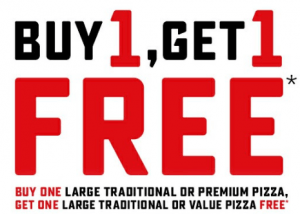 DEAL: Domino's - Buy One Traditional/Premium Get One Traditional/Value Pizza Free (30 April 2020) 3