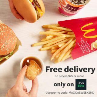 DEAL: McDonald's - Free Delivery on Orders over $25 via Uber Eats (17-19 April 2020) 2