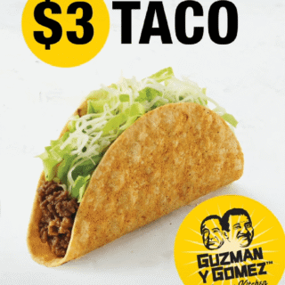 DEAL: Guzman Y Gomez - $3 Taco 3