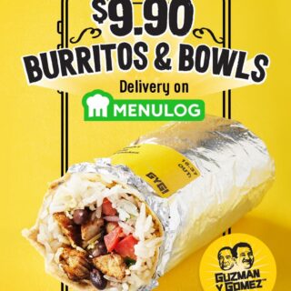 DEAL: Guzman Y Gomez - $9.90 Burritos & Bowls on Menulog 2