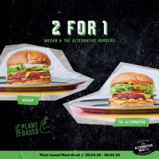DEAL: Huxtaburger - 2 For 1 Plant Based Burgers (until 26 April 2020) 1
