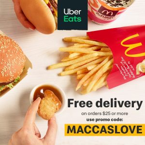 DEAL: McDonald's - Free Delivery on Orders over $25 via Uber Eats (24-26 April 2020) 36