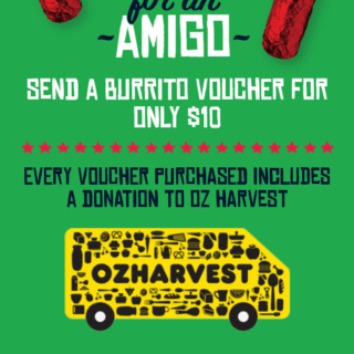 DEAL: Mad Mex - $10 Regular Chicken or Veggie Burrito Voucher including Donation of 4 OzHarvest Meals 2