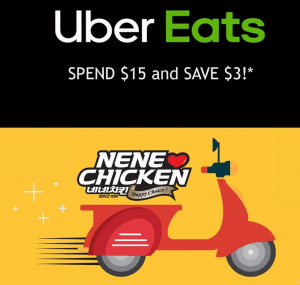 DEAL: Nene Chicken - $3 off $15 Spend via Uber Eats 6