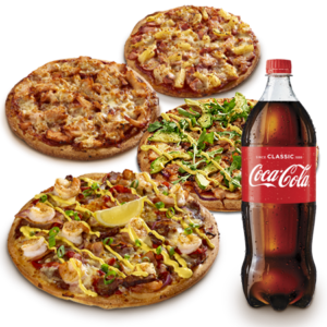 DEAL: Pizza Capers - 2 Large Traditional Pizzas, 2 Kids Pizzas & 1.25L Drink for $39 + More Deals 3 DEAL: Pizza Capers - 2 Large Traditional Pizzas, 2 Kids Pizzas & 1.25L Drink for $39 + More Deals 3