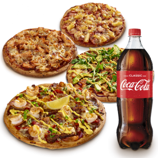 DEAL: Pizza Capers - 2 Large Traditional Pizzas, 2 Kids Pizzas & 1.25L Drink for $39 Pickup + More Deals 1