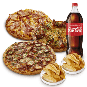 DEAL: Pizza Capers - 3 Large Traditional Pizzas, 2 Calzones and 1.25L Drink $45 + More Deals 5