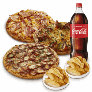 DEAL: Pizza Capers - 3 Large Traditional Pizzas, 2 Calzones and 1.25L Drink $45 + More Deals 3