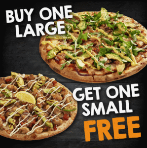 DEAL: Pizza Capers - Buy One Large Pizza and Get a Small Pizza Free + More Deals 3
