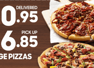 DEAL: Pizza Hut - 3 Pizzas + 1 Side $26.85 Pickup/$30.95 Delivered, 1 Pizza + 2 Sides $14 Pickup & More 6