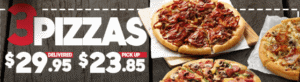 DEAL: Pizza Hut - 3 Large Pizzas $23.85 Pickup/$29.95 Delivered, 1 Large Pizza + 2 Sides $14 Pickup & More 1
