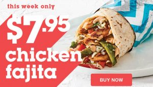 DEAL: Salsa's - $7.95 Chicken Fajita Burrito 4