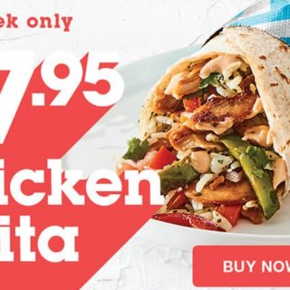 DEAL: Salsa's - $7.95 Chicken Fajita Burrito 6
