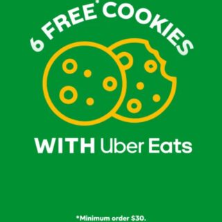 DEAL: Subway - 6 Free Cookies with $30 Spend via Uber Eats 2