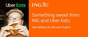 DEAL: Uber Eats - Free Delivery for ING Orange Everyday and Orange One Customers until 30 April 2020 9