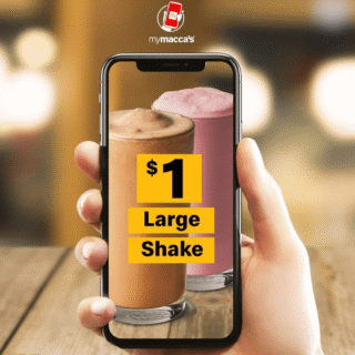 DEAL: McDonald's - $1 Large Shake with mymacca's app (until 29 May 2020) 1