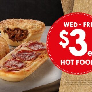 DEAL: 7-Eleven – $3 Hot Food (Pies, Sausage Rolls, Pizzas, Burritos) on Wednesdays, Thursdays & Fridays until 29 May 2020 4