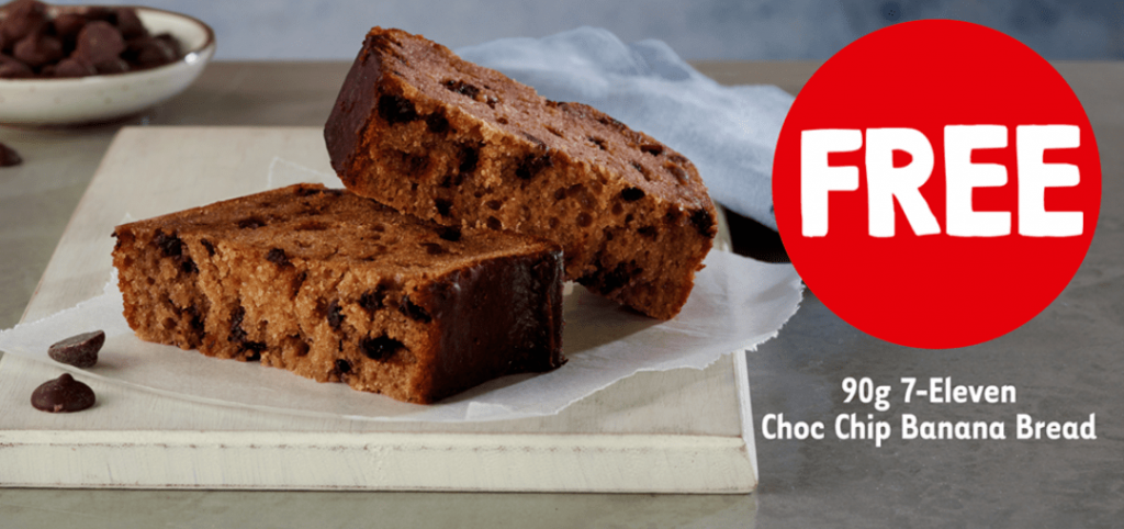 DEAL: 7-Eleven App – Free Choc Chip Banana Bread (29 May 2020) | frugal