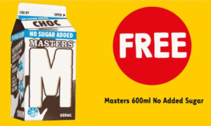 DEAL: 7-Eleven App – Free Masters 600ml Choc No Added Sugar (WA Only until 9 May 2020) 2