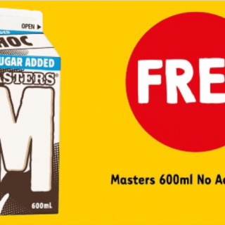 DEAL: 7-Eleven App – Free Masters 600ml Choc No Added Sugar (WA Only until 9 May 2020) 7