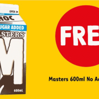 DEAL: 7-Eleven App – Free Masters 600ml Choc No Added Sugar (WA Only until 9 May 2020) 10