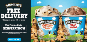 DEAL: Free Ben & Jerry's Delivery with $15 Minimum Spend on Uber Eats 9