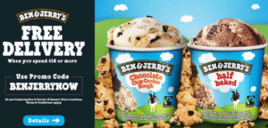 DEAL: Free Ben & Jerry's Delivery with $15 Minimum Spend on Uber Eats 3
