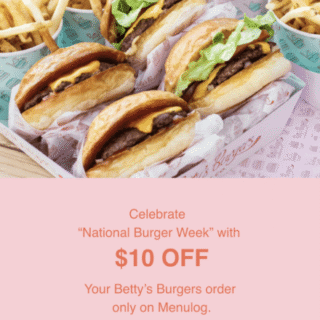 DEAL: Betty's Burgers - $10 off $30 Spend via Menulog (until 4 June 2020) 4